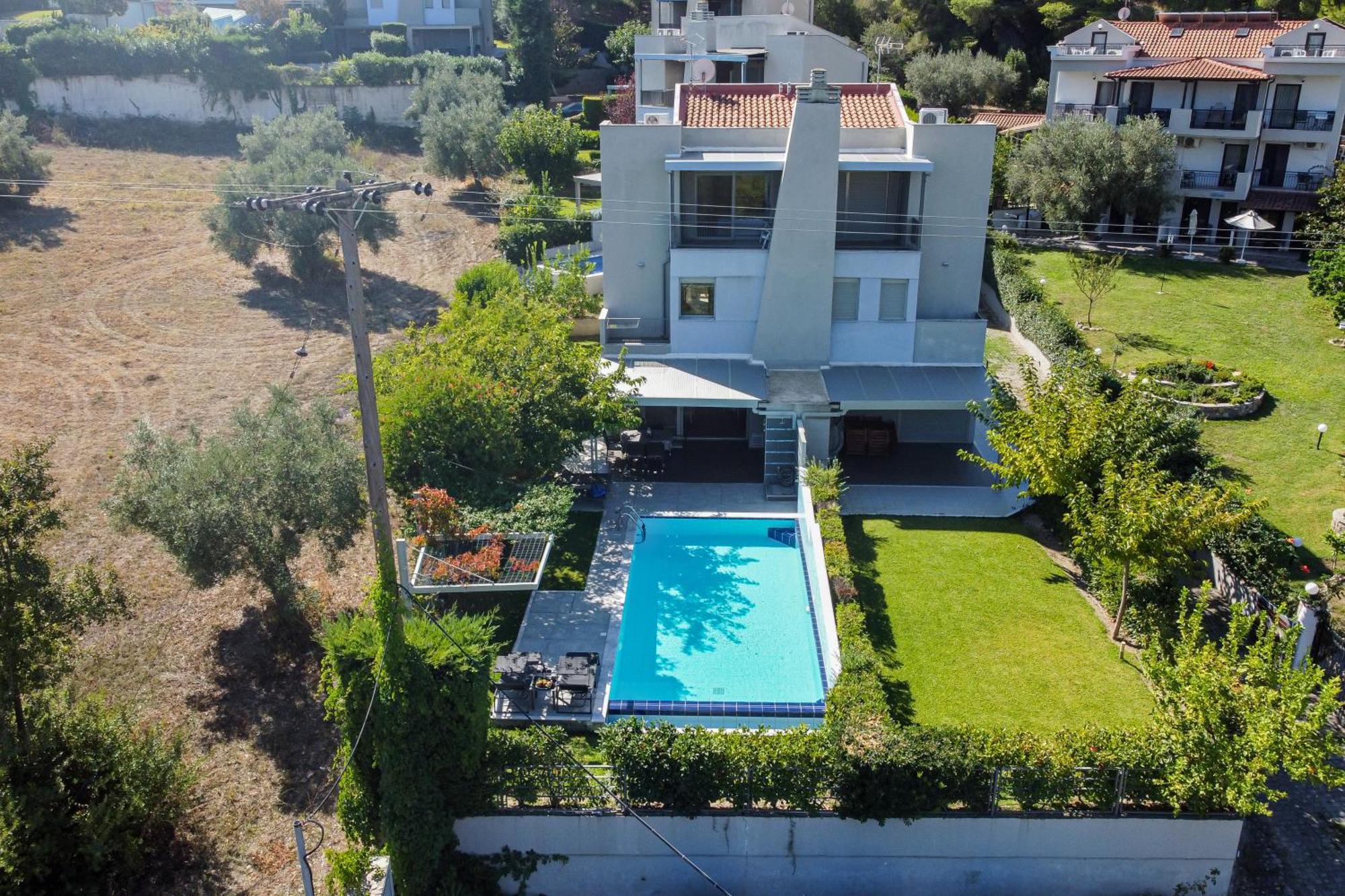 Deluxe Chrousso Pool Villa Paliouri Exterior foto